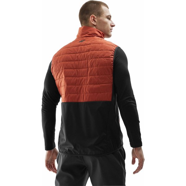 Kamizelka męska 4FAW23TVJAM041 4F - brąz