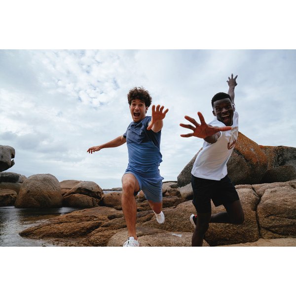 Koszulka męska Ice Lake II Technical Columbia - Dark Stone/Peak Direction