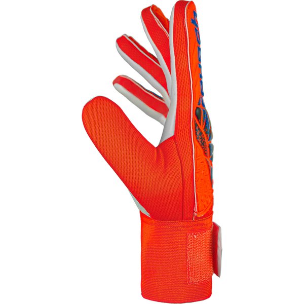 Rękawice bramkarskie Attrakt Starter Latexfree Solid Reusch - hyper orange/electric blue