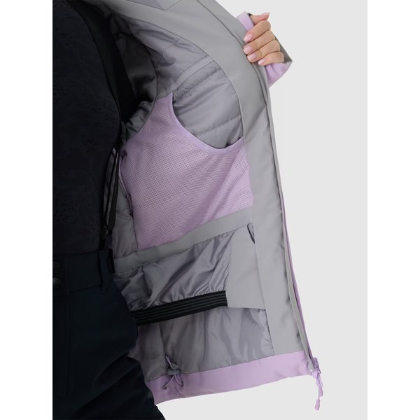 Kurtka narciarska damska TTJAF594 4F - jasny fiolet
