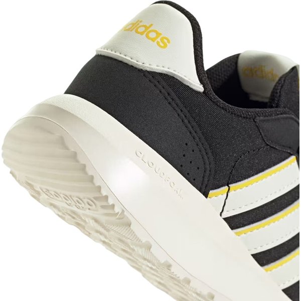 Buty Run 60S Jr Adidas - Core Black/Off White/Utility Yellow