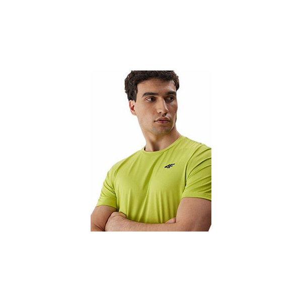 Koszulka męska 4FAW23TFTSM448 4F - soczysta zieleń