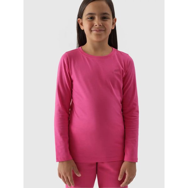 Longsleeve dziewczęcy 4FJWMM00TLONF318 4F - fuksja