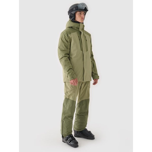 Kurtka narciarska męska TTJAM575 4F - oliwkowy