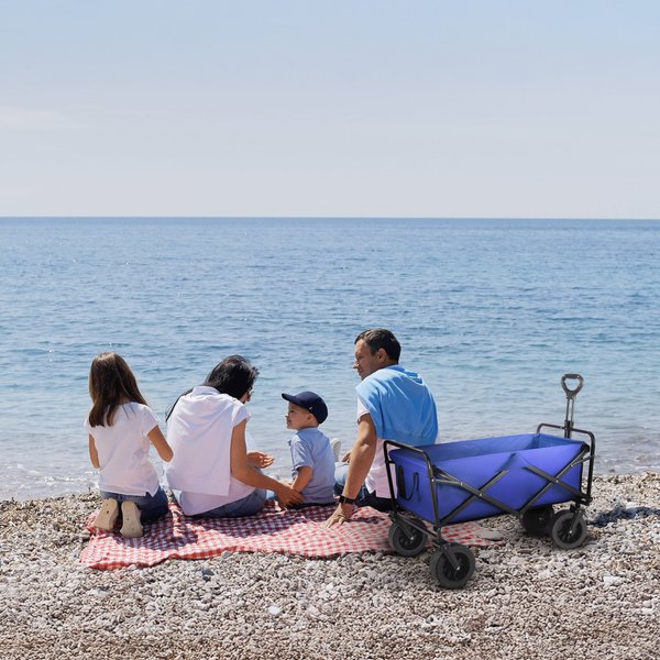 Wózek turystyczny, składany EasyGo 100L Outtec - EasyGo niebieski