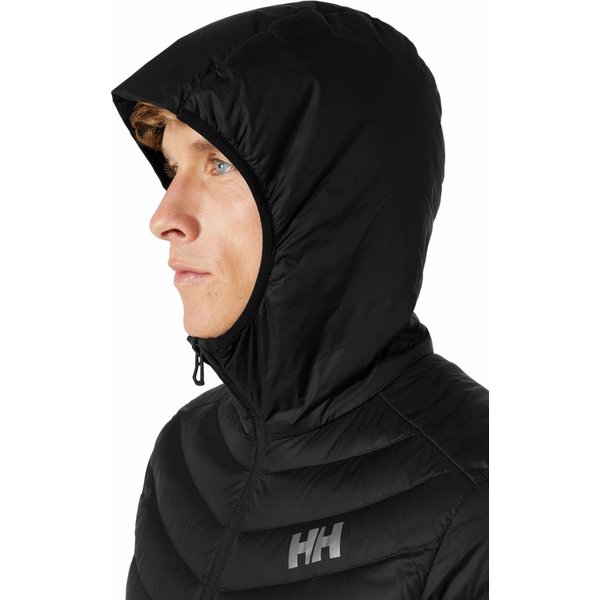 Kurtka puchowa męska Verglas Hooded Down Hybrid Insulator Helly Hansen - czarna/jasne logo