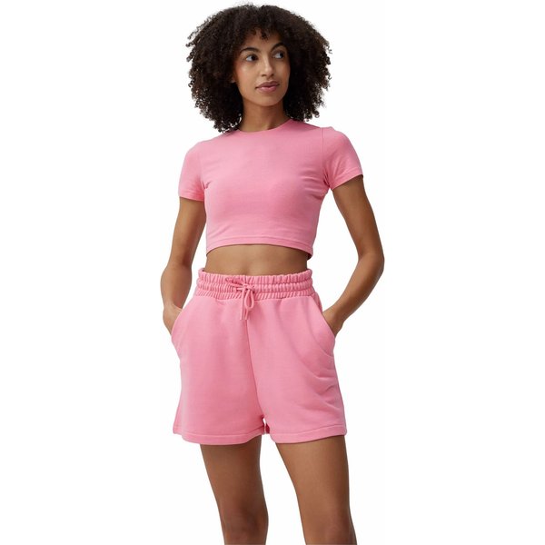 Koszulka, crop-top damski 4FSS23TTSHF345 4F - różowa