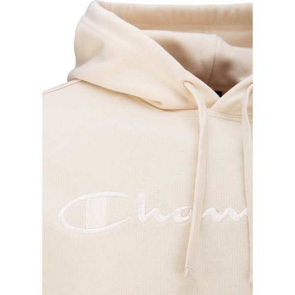 Bluza męska Tonal Script Logo French Terry Hoodie Legacy Champion - beżowa
