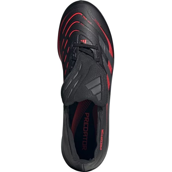 Buty piłkarskie, turfy Predator League Fold-Over Tongue Adidas - Core Black/Grey Four/Lucid Red