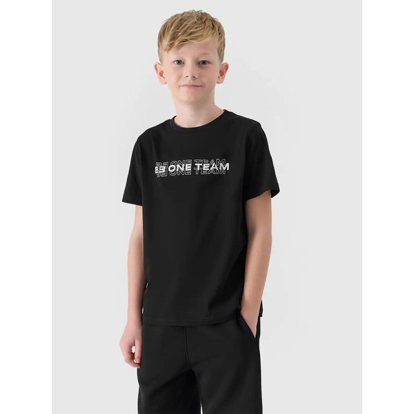 Koszulka chłopięca TTSHM2186 4F - głęboka czerń