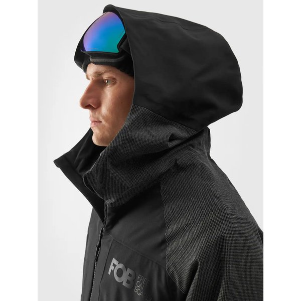 Kurtka snowboardowa męska TTJAM511 4F - głęboka czerń