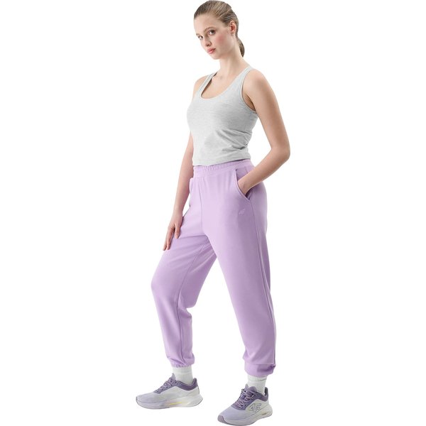 Bezrękawnik damski 4FWSS24TSLEF041 4F - chłodny jasny szary melanż