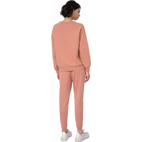 Spodnie dresowe damskie 4FSS23TTROF333 4F - łososiowe