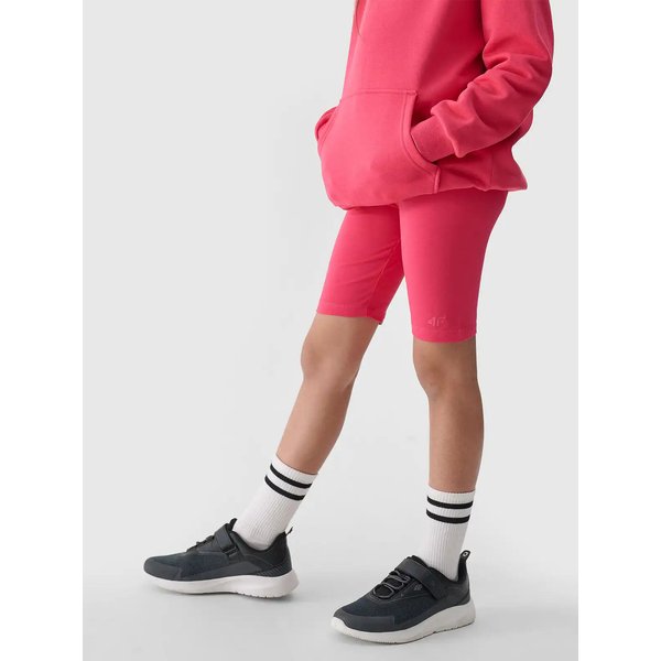 Legginsy, kolarki dziewczęce TSTIF014 4F - fuksja