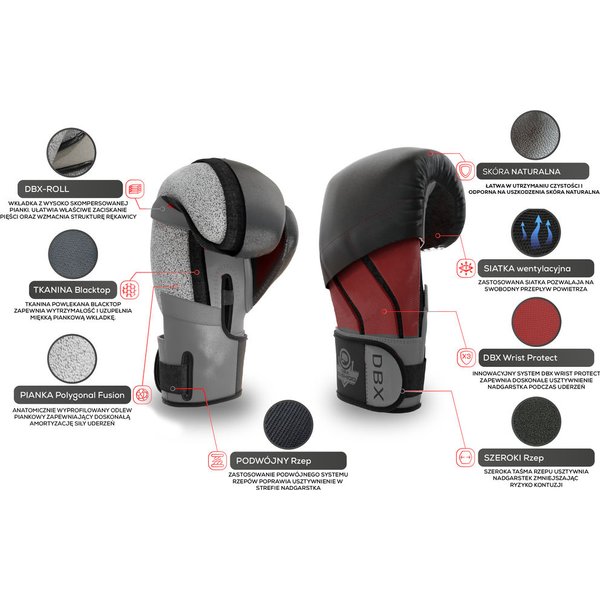 Rękawice bokserskie Hammer Bushido - black