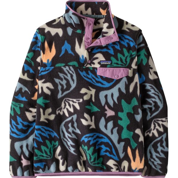 Bluza polarowa damska Lightweight Synchilla Snap-T Fleece Patagonia - Kaleido: Black