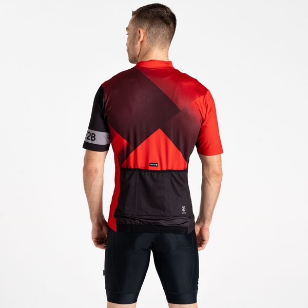 Koszulka rowerowa męska Aep Pedal II Jersey Dare2B - SevllRed/Black