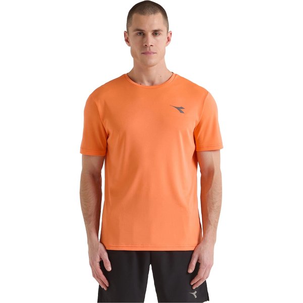 Koszulka męska SS Run Diadora - pomarańczowa