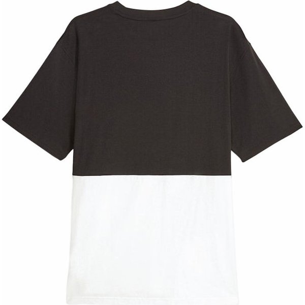 Koszulka męska Power Colorblock Tee Logo Puma - czarny/biały