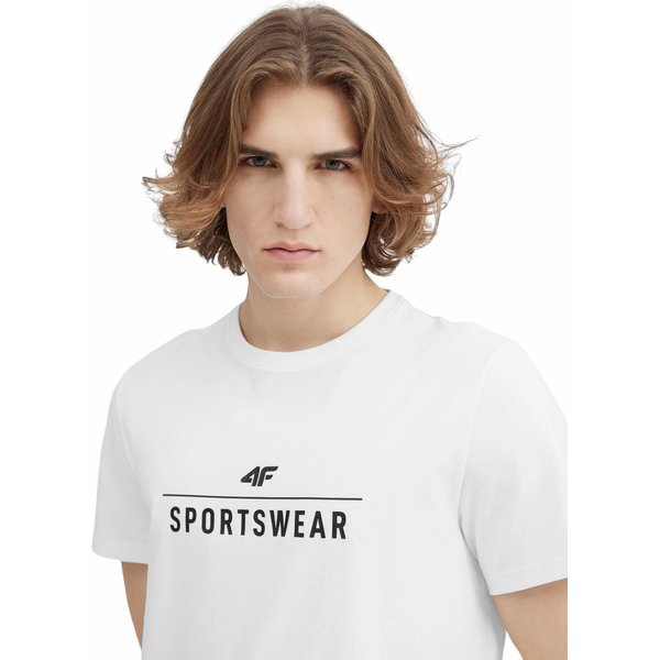 Koszulka męska 4FSS23TTSHM539 4F - biała