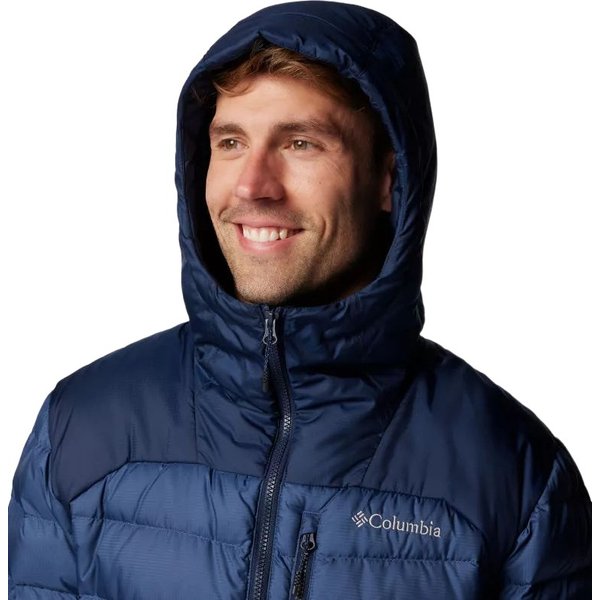 Kurtka puchowa męska Autumn Park II Down Hooded Columbia - Dark Mountain, Collegiate Navy