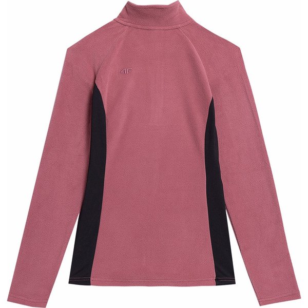 Bluza polarowa damska 4FAW23UFLEF032 4F - ciemny róż