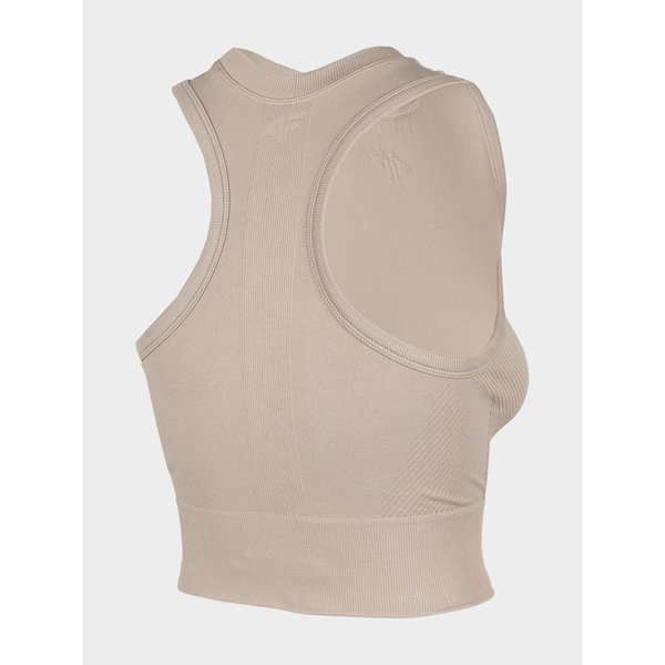 Bezrękawnik damski H4Z22 TSDF015 4F - beżowy