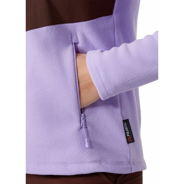 Kurtka hybrydowa, polarowa damska Daybreaker Block Helly Hansen - fioletowa