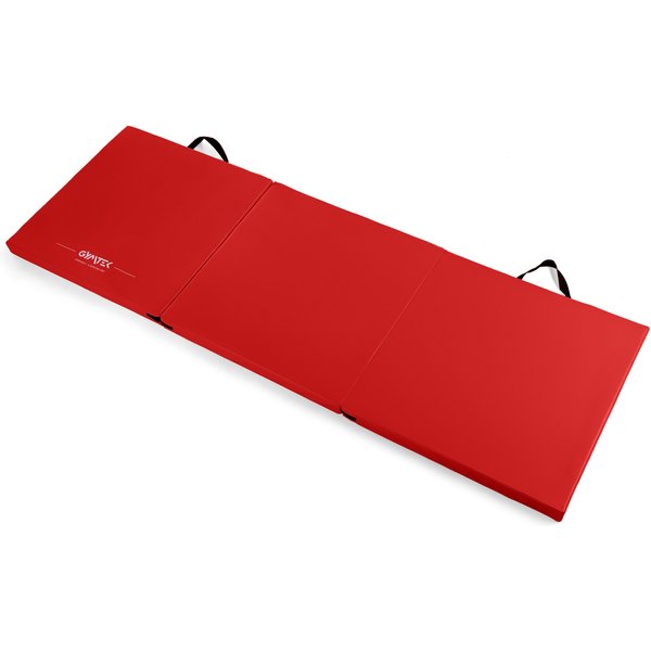 Materac gimnastyczny Triple 180x60x5cm Gymtek - czerwony
