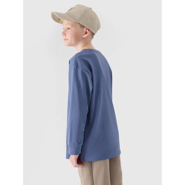 Longsleeve chłopięcy TLONM421 4F - niebieski