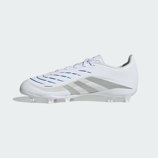 Buty piłkarskie, korki Predator League FG/MG Jr Adidas - Cloud White/Silver Metallic/Bright Royal