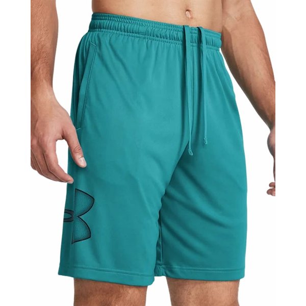 Spodenki męskie Tech Graphic Shorts Under Armour - turkusowe