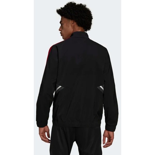 Bluza męska Manchester United Condivo 22 Presentation Jacket Adidas - czarna