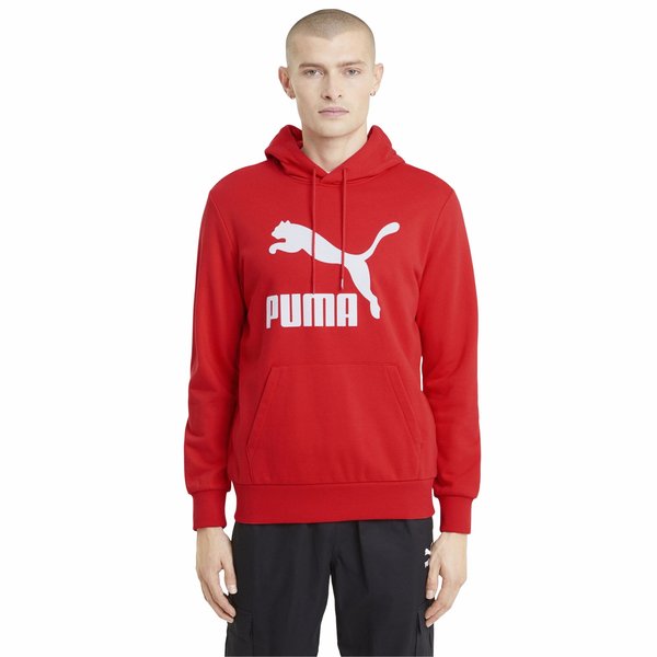 Bluza męska Classics Logo Hoodie Puma - czerwona
