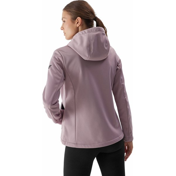 Softshell damski 4FAW23TSOFF178 4F - jasny róż