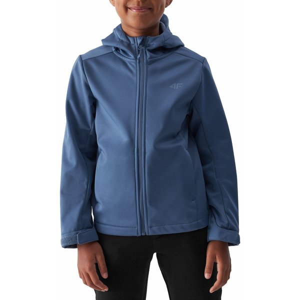Softshell chłopięcy 4FJAW23TSOFM149 4F - denim