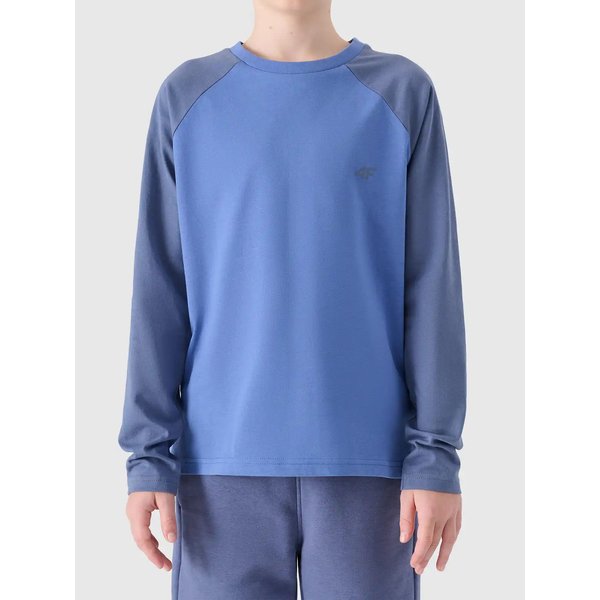 Longsleeve chłopięcy TLONM420 4F - jasny niebieski