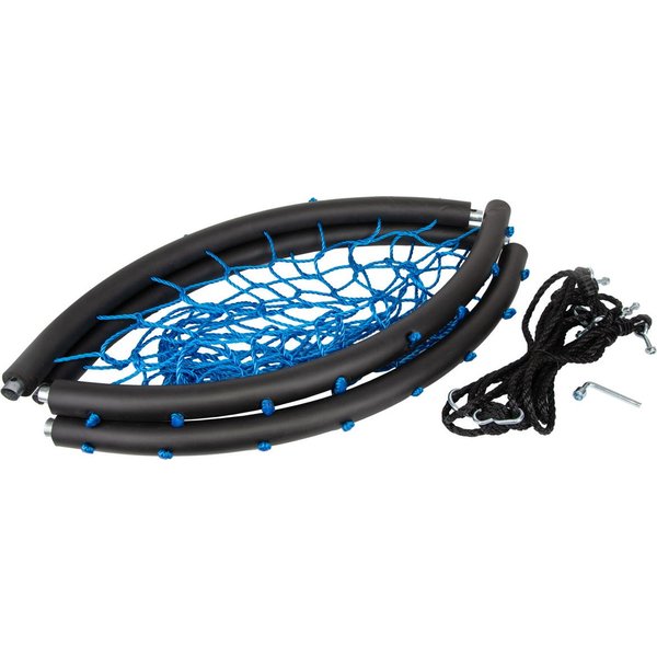 Huśtawka ogrodowa, bocianie gniazdo XXL 120cm Saska Garden - niebieska