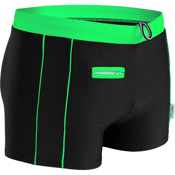 Kąpielówki męskie SK0015 Stanteks - czarny/zielony