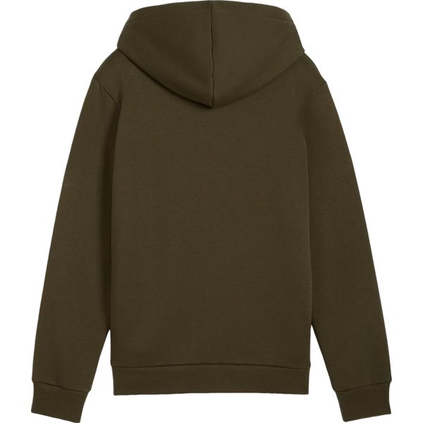 Bluza juniorska Essentials Big Logo Hooded Puma - Dark Olive