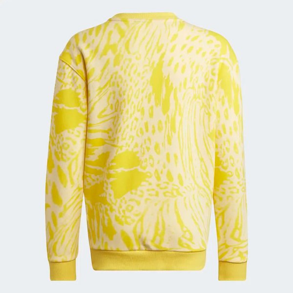 Bluza juniorska Future Icons Hybrid Animal Print Adidas - yellow