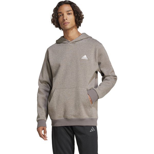 Bluza męska Seasonal Essentials Melange Hoodie Adidas - beżowa