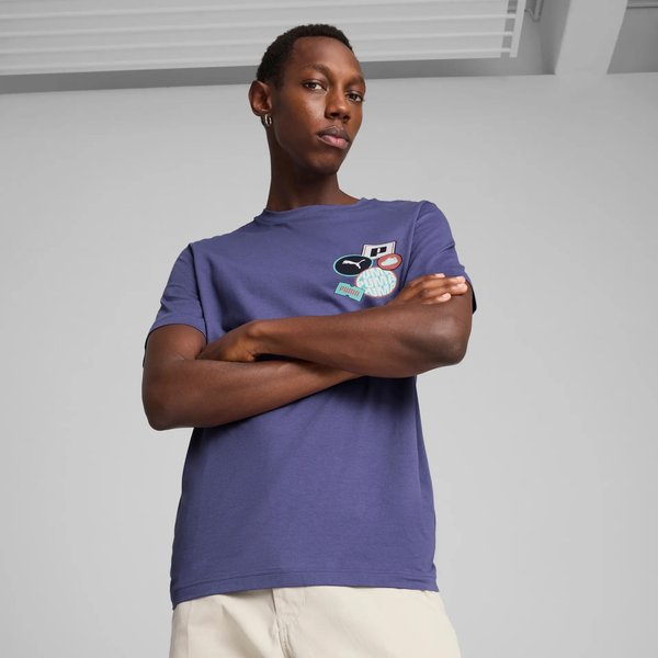 Koszulka męska Graphics Icon Tee Puma - Blue Crystal