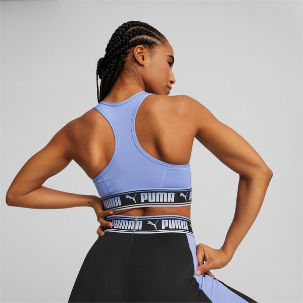 Biustonosz sportowy damski Mid Impact Puma - niebieski