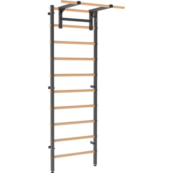 Drabinka gimnastyczna 240x80 cm z drążkiem do ćwiczeń EH-DG05 + DA28 Endorfit - czarna
