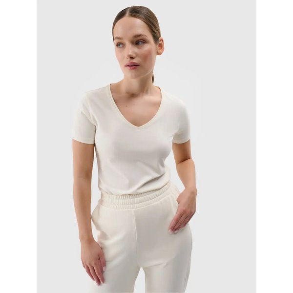 Koszulka damska TTSHF1990 4F - złamana biel