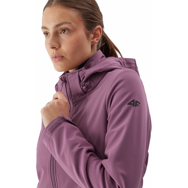 Softshell damski 4FAW23TSOFF152 4F - ciemny róż