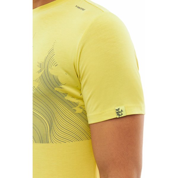 Koszulka męska Lenta Bamboo Viking - żółta