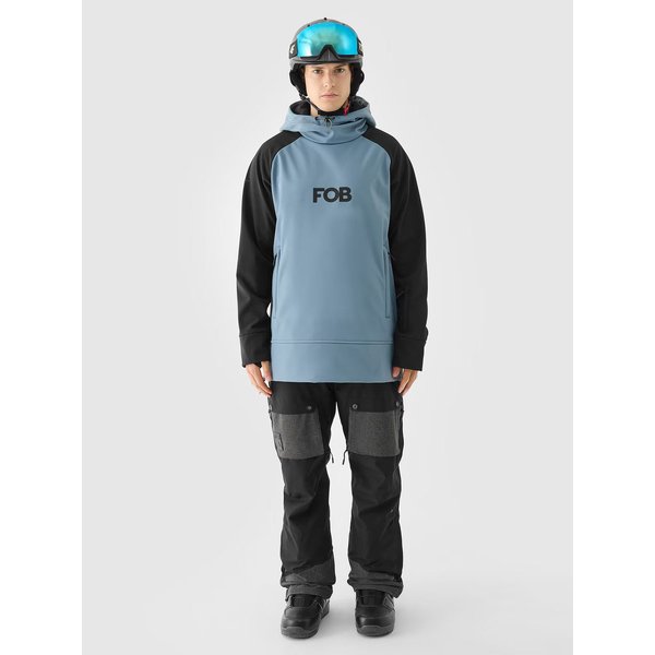 Bluza snowboardowa męska FOB TSOFM255 4F - denim