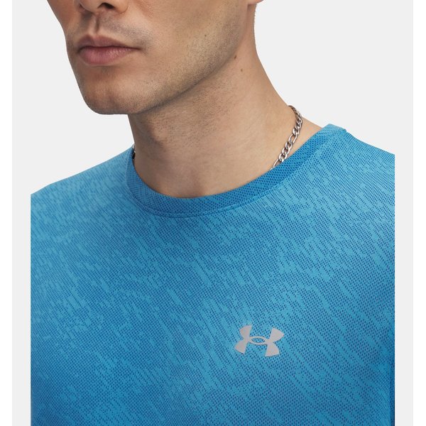 Koszulka męska Launch Camo Shortsleeve Under Armour - Ether Blue / Reflective